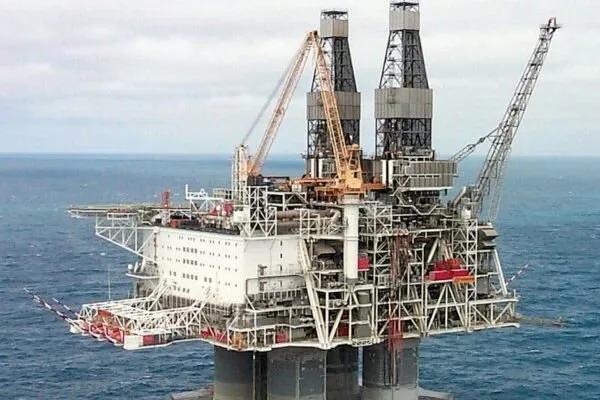 The Hibernia oil platform offshore Newfoundland & Labrador, Canada.