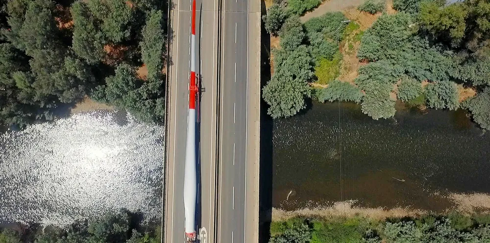 ALE is transporting the components for 61 turbines to the San Gabriel wind farm in Chile.