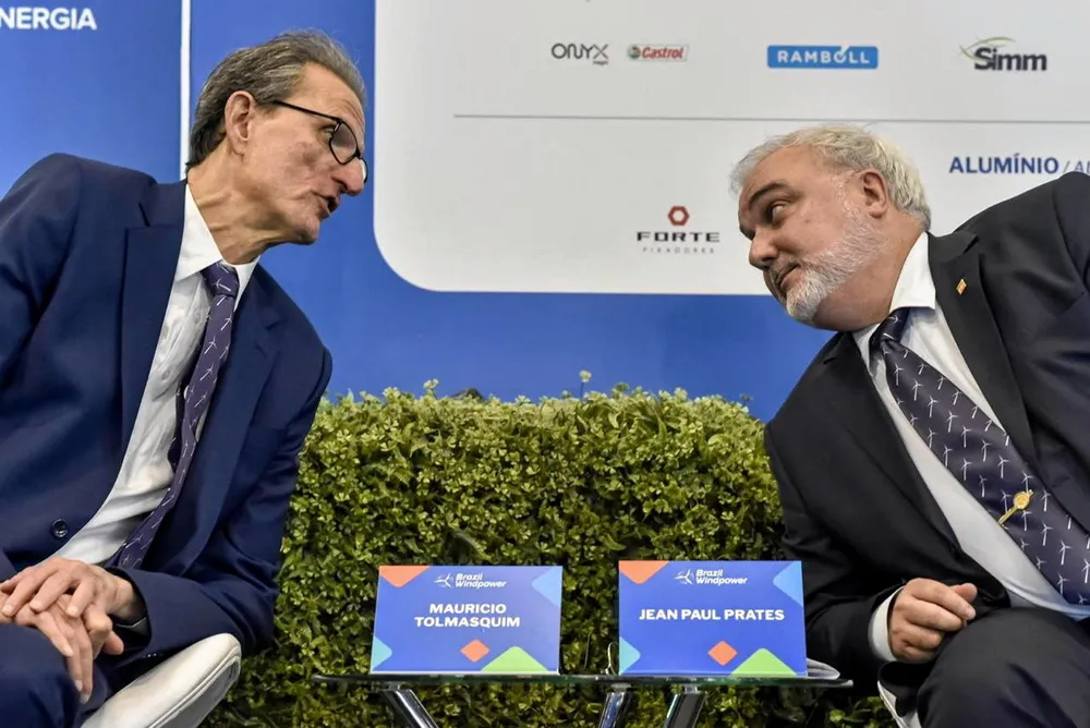 Petrobras’ energy transition chief Mauricio Tolmasquim (left) and chief executive Jean Paul Prates.