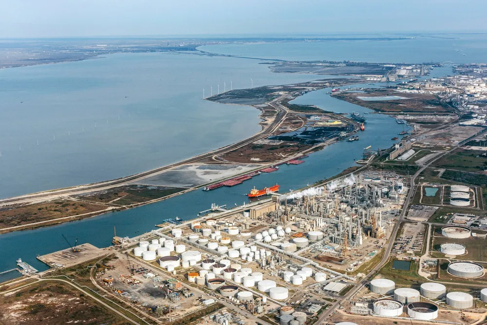 The coastal area in Corpus Christi, Texas.