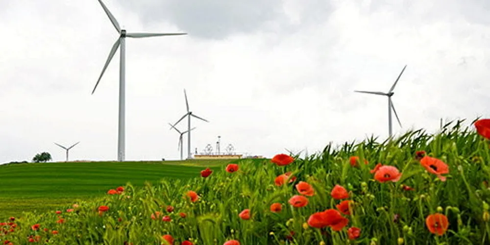 An ERG-owned wind farm in Europe