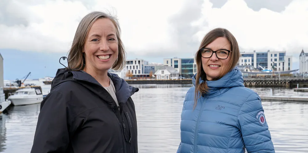 Rådgiver i Doxacom Kristel Pedersen og daglig leder i selskapet, Vibeke Hanssen.