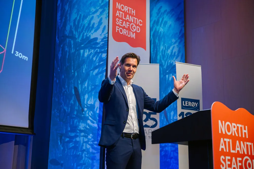 Leroy Seafood CEO Henning Beltestad.