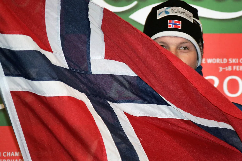 Flying the flag: in Norway