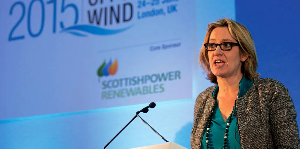 Former energy secretary Amber Rudd.