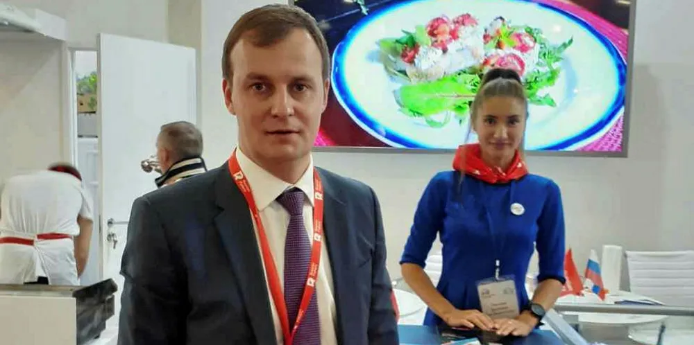 Fedor Kirsanov, CEO of Russian Fishery Company. Global Fishery Forum, St. Petersburg, Russia.