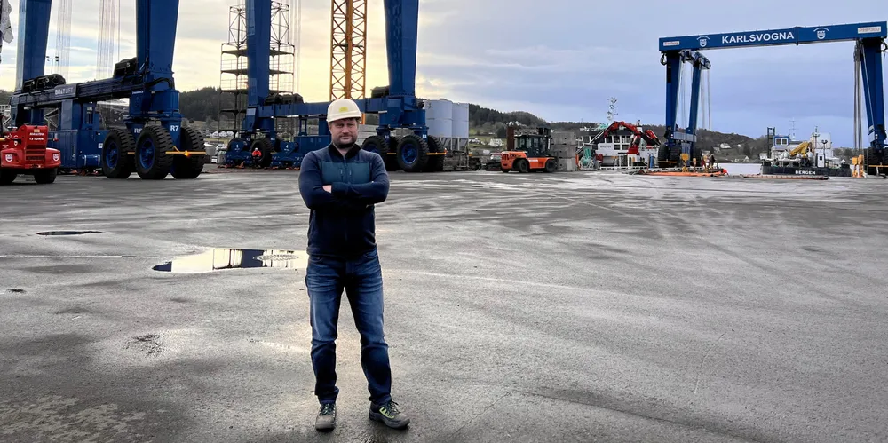 Hugo Strand, verftsdirektør ved Fitjar Mekaniske Verksted.