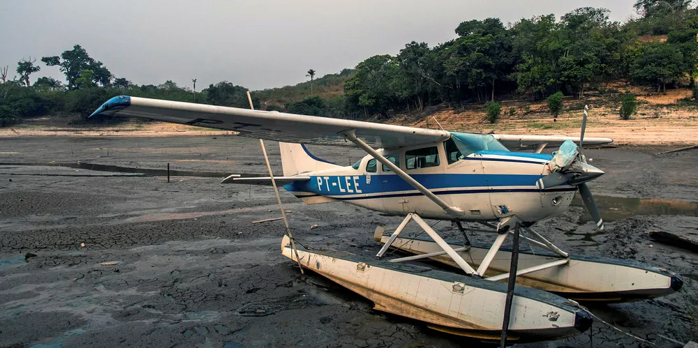 Illustrasjonsfoto av improvisert landingsplass for fly i Amazonas.