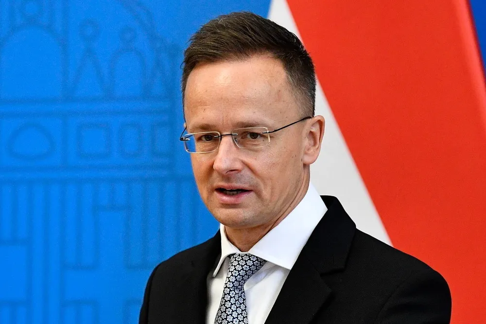 Hungary's foreign affairs and trade minister Peter Szijjarto
