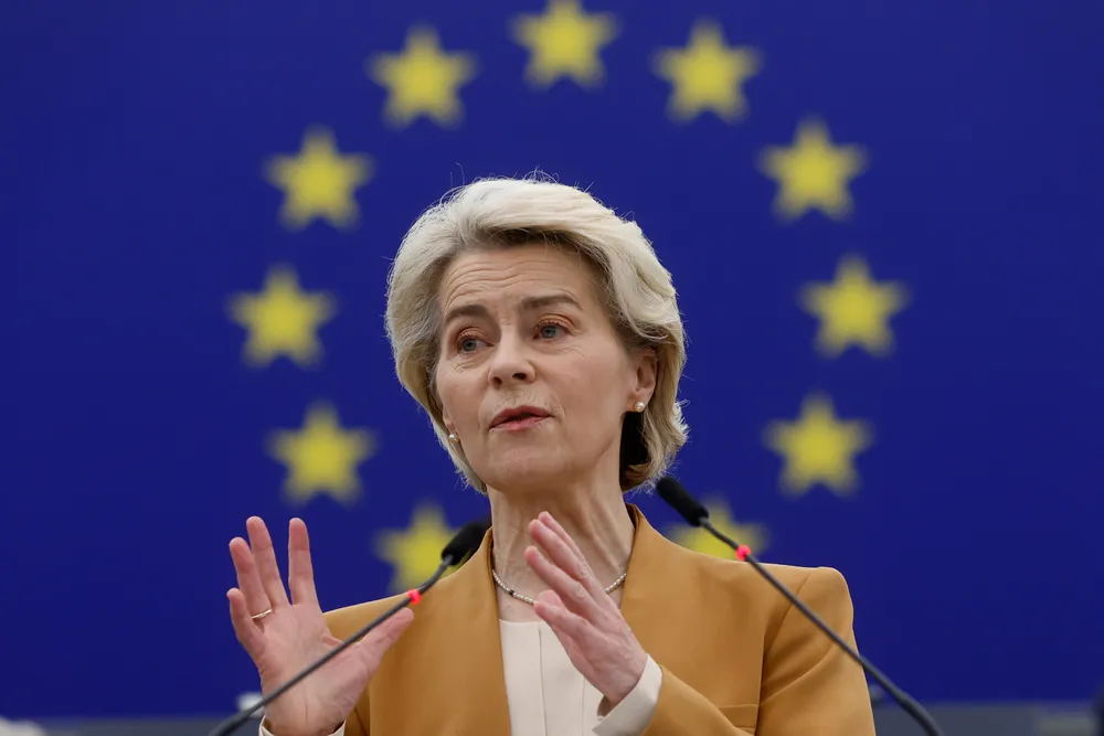 Medisineren Ursula von der Leyen ga Europa en helseunion.
