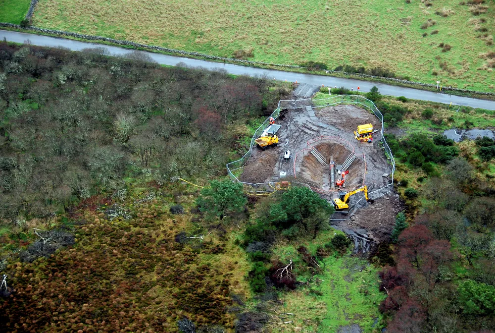 Previous damage: the site where damaged occured to the FPS in December 2017