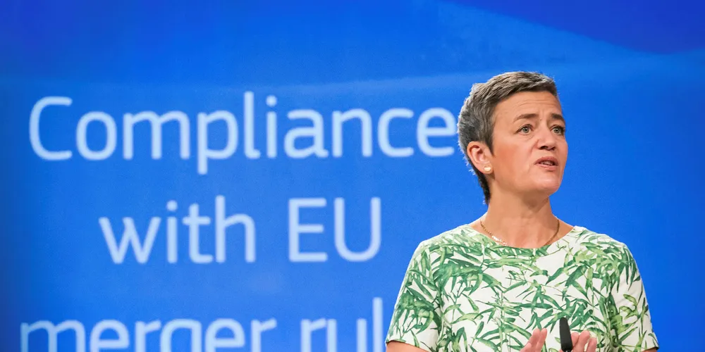 EU competition commissioner Margrethe Vestager. Pic: AURORE BELOT/AFP/Getty Images/NTB scanpix