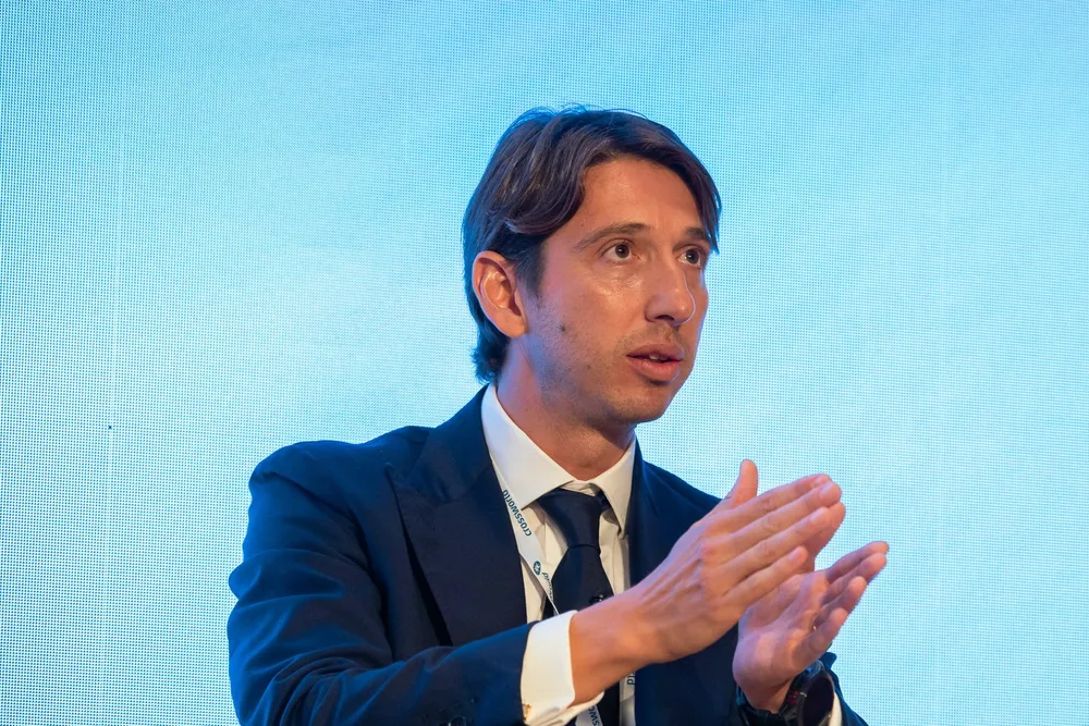 Trafigura global head of shipping Andrea Olivi spoke at the TradeWinds Shipowners Forum in Oslo on Wednesday during Nor-Shipping.
