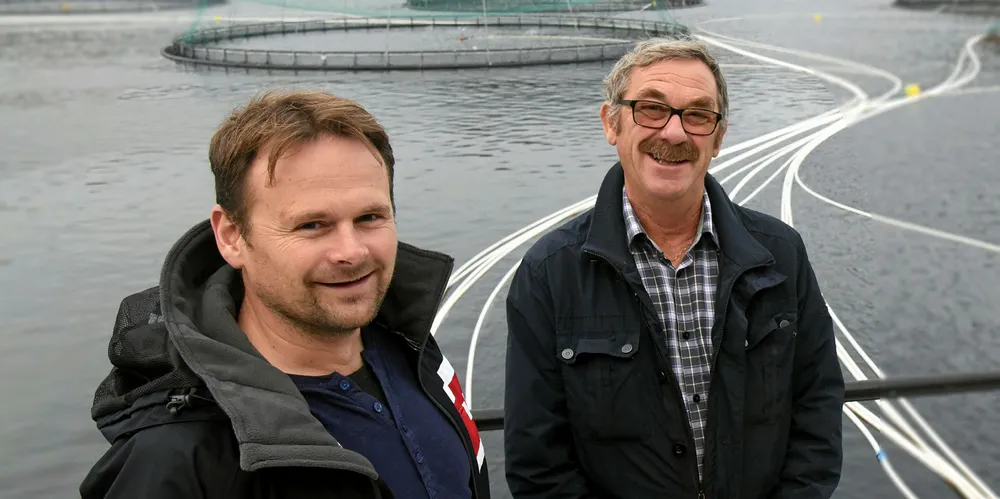 On the left: Svein-Gustav Sinkaberg CEO of SinkabergHansen