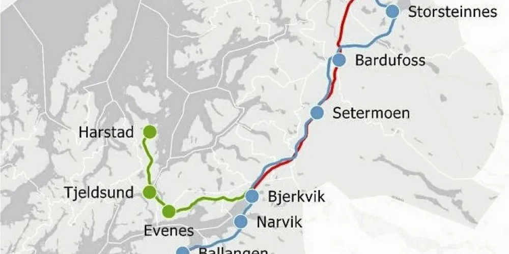 IKKE SAMFUNNSØKONOMISK: Nord-Norgebanen kan koste over 110 milliarder å ferdigstille.