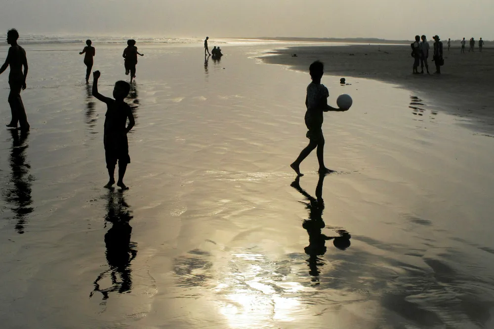 Before industrialisation: a beach in Rakhine state