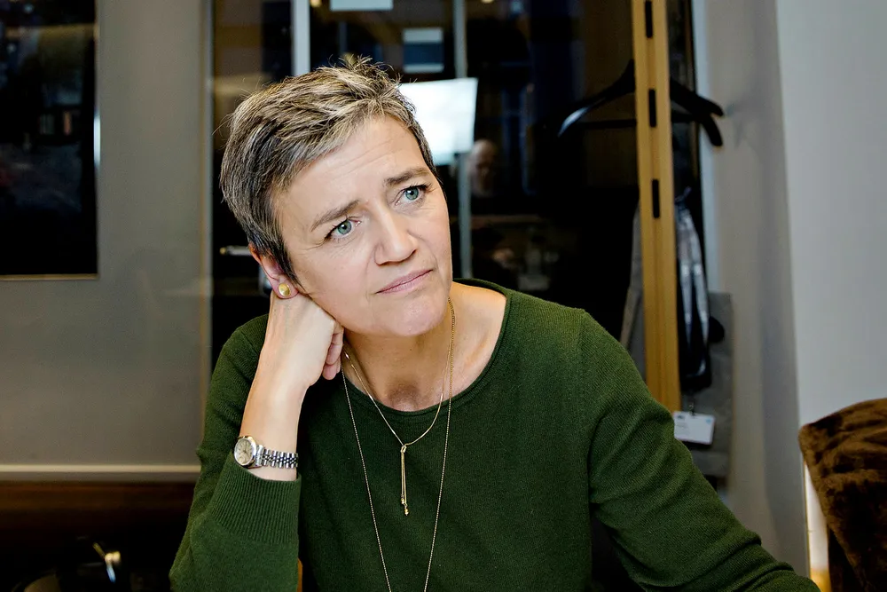 EUs digitalgeneral Margrethe Vestager håper mobilen skal redde Syden-ferien.