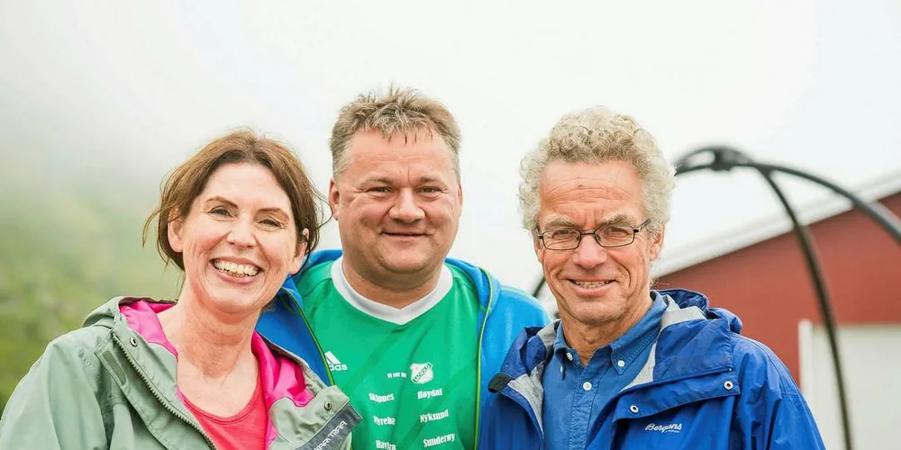 Rasmus Hansson, Toine C. Sannes, førstekandidat og Andre Reinholdtsen.Foto: Øystein Grønvold, MDG