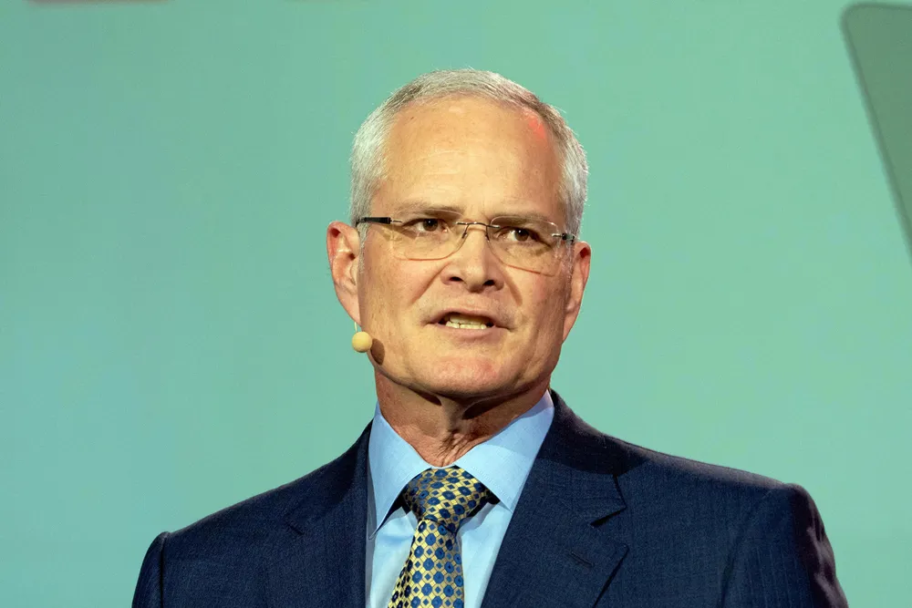 Hebron hub: ExxonMobil chief executive Darren Woods.