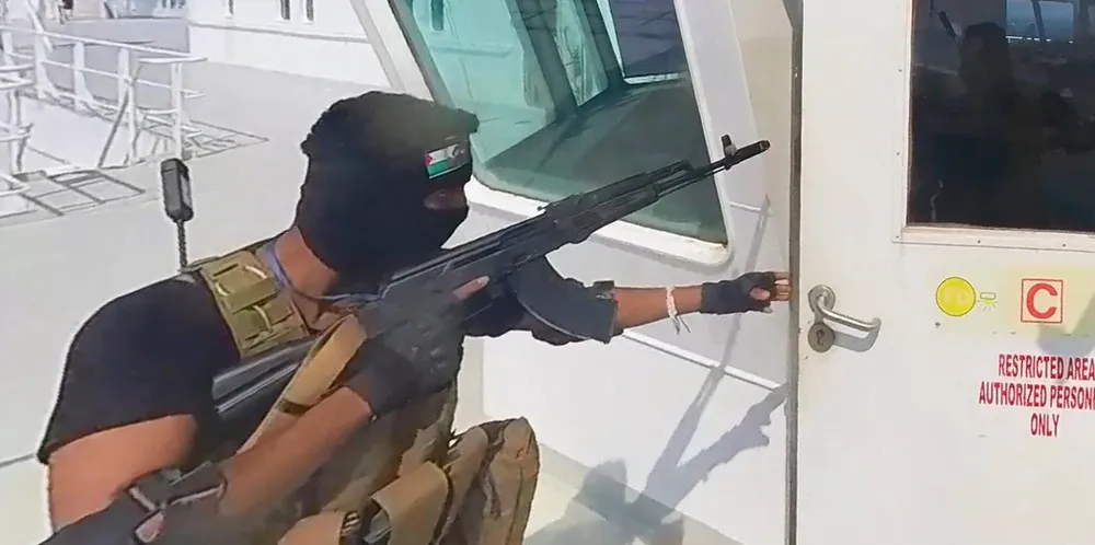 Houthi forces hijack the 5,100-ceu car carrier Galaxy Leader (built 2002) in November, at the start of their campaign against shipping in the Red Sea.