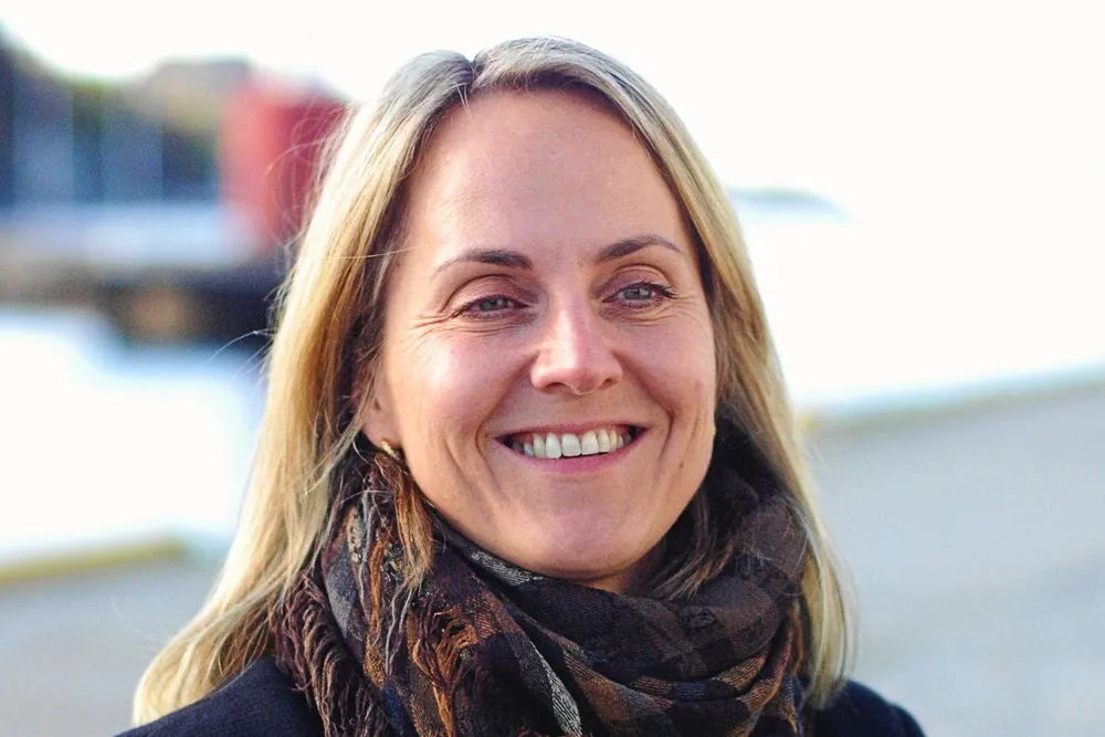 Cathrine Marti Kristiseter er konsernsjef i Vard Group. Nå har hun all grunn til å smile.