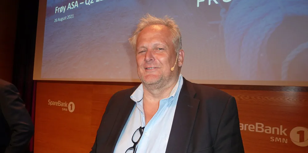 Helge Gåsø da NTS presenterte kvartalsresultatet sitt sist uke.