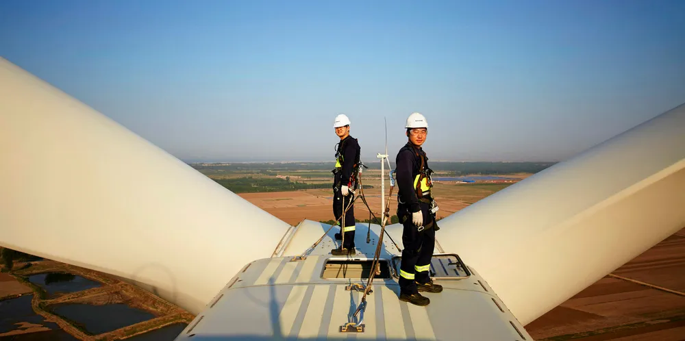 A Vestas turbine in China.