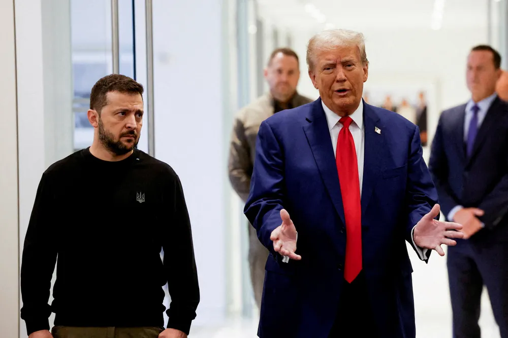 Volodymyr Zelenskyj sier om Donald Trump at «fordi han er besluttsom, tror jeg Putin er redd for ham».