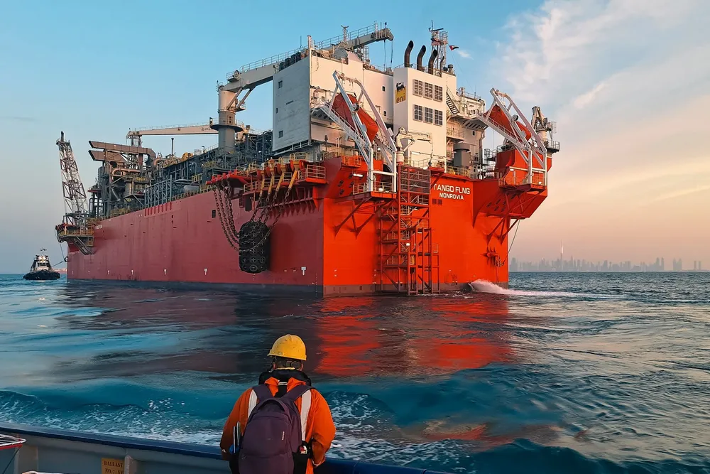 The Exmar-developed, now Eni-owned Tango FLNG facility, offshore Congo-Brazzaville.