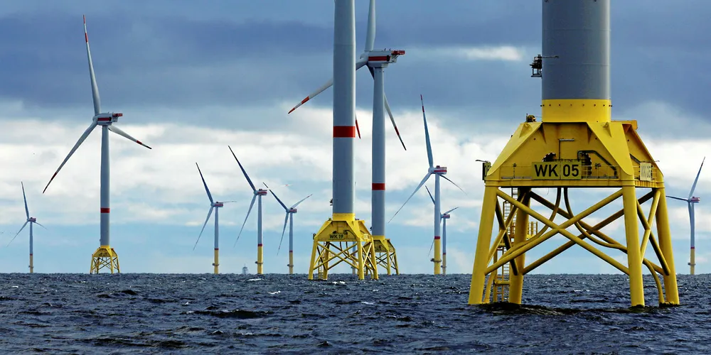 Wikinger offshore wind array in the German Baltic Sea