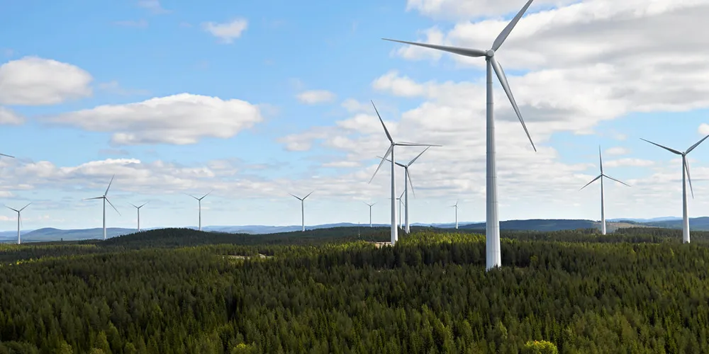 . Statkraft's Stamåsen wind farm in Sweden, where the company already has wind farms in forests.