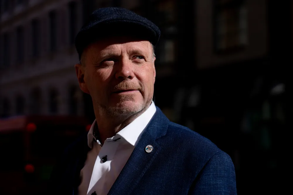 Owe Ingemann Waltherzøe fra Kristiansand er leder i Industri- og næringspartiet (INP)