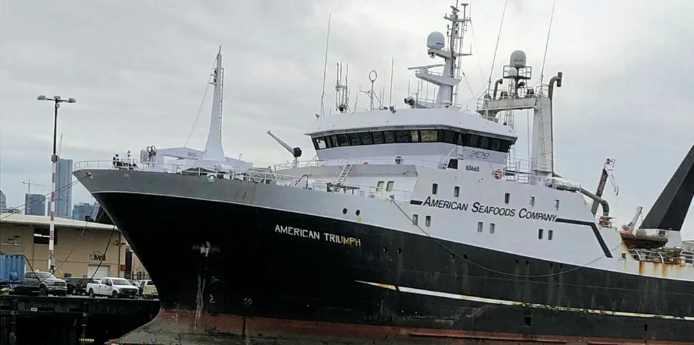 The American Triumph owned by American Seafoods has had several issues with coronavirus already.