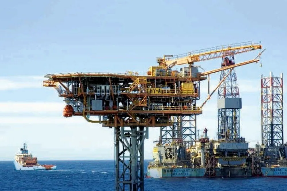 On site: Beach's Thylacine platform in the Otway basin