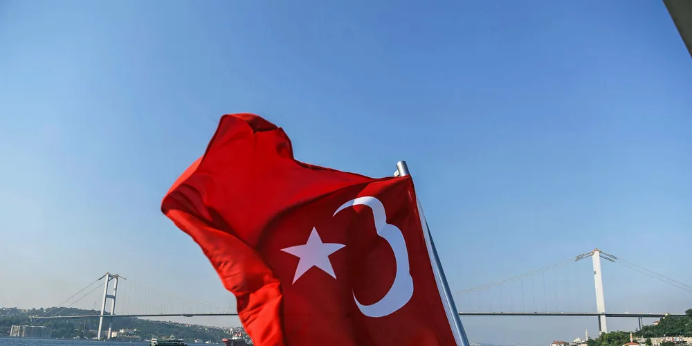 A Turkish flag.