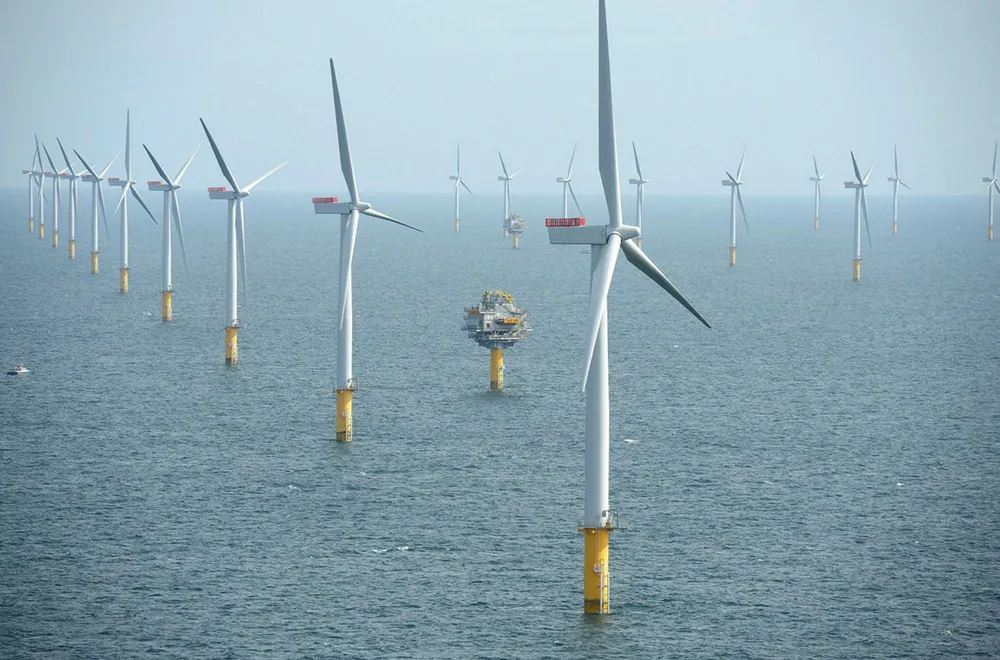 UK wind farm off Norfolk, UK