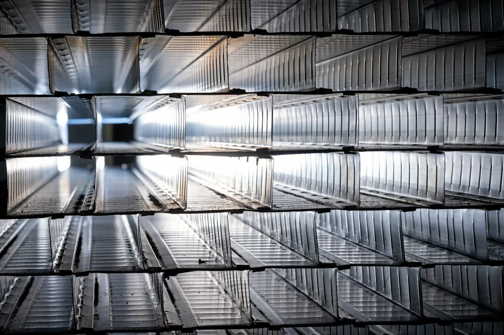 The Fixcel steel frame used in Parmaco buildings.