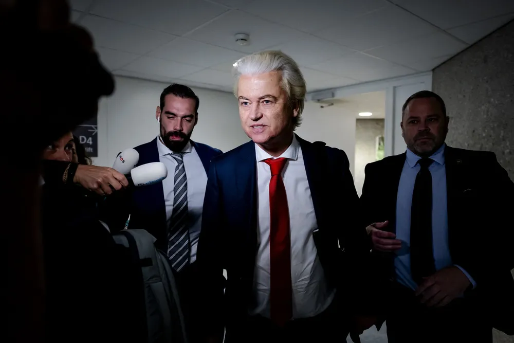 Dutch radical right party PVV leader Geert Wilders