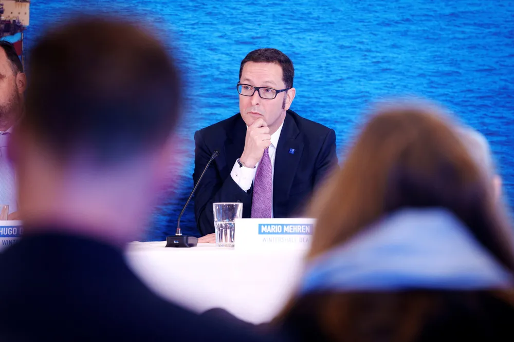 Big task: Wintershall Dea's chief executive Mario Mehren has been tasked to rebuild the company's financial results.