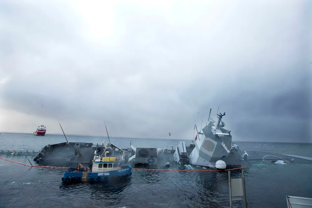 Skadeomfanget på «Helge Ingstad» var betydelig, men langt ifra det verste som kunne ha skjedd når fartøyene støtte sammen, skriver innleggsforfatteren.