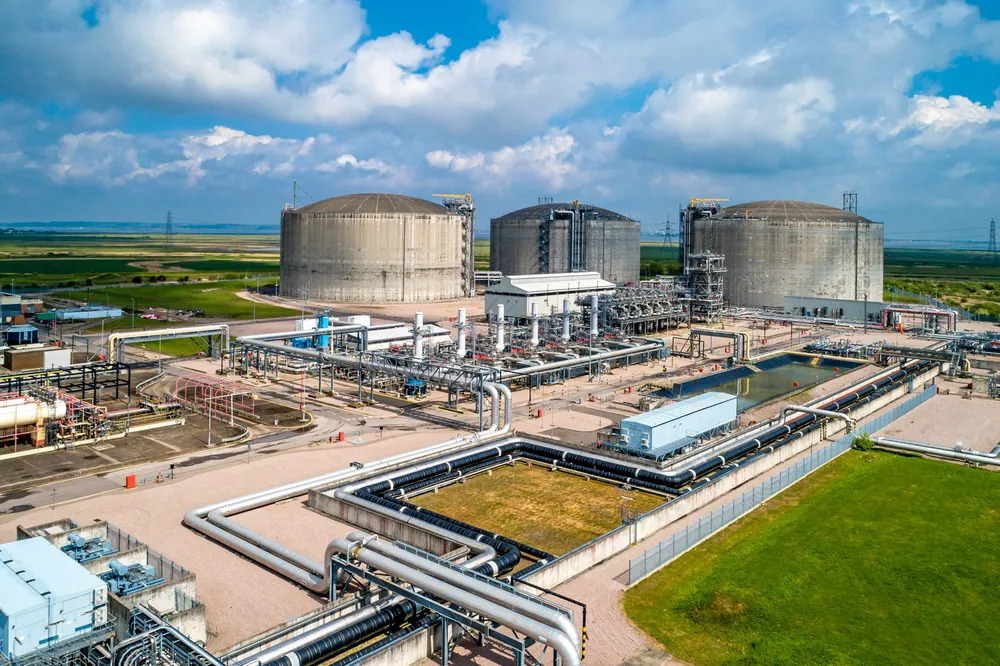 Grain LNG Terminal on the Isle of Grain, Kent, UK.