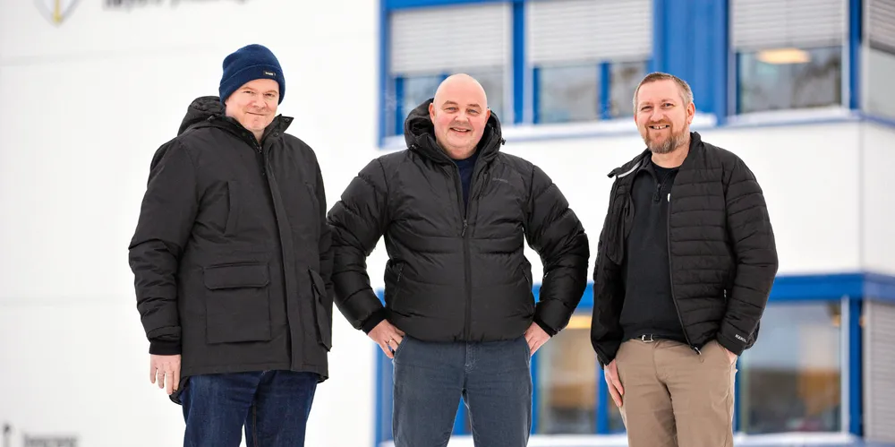 Avdelingsleder Kåre Kvaløy (t.v.), fagansvarlig Trond Lauritzen og faglærer ledelse Sture Karlsen.