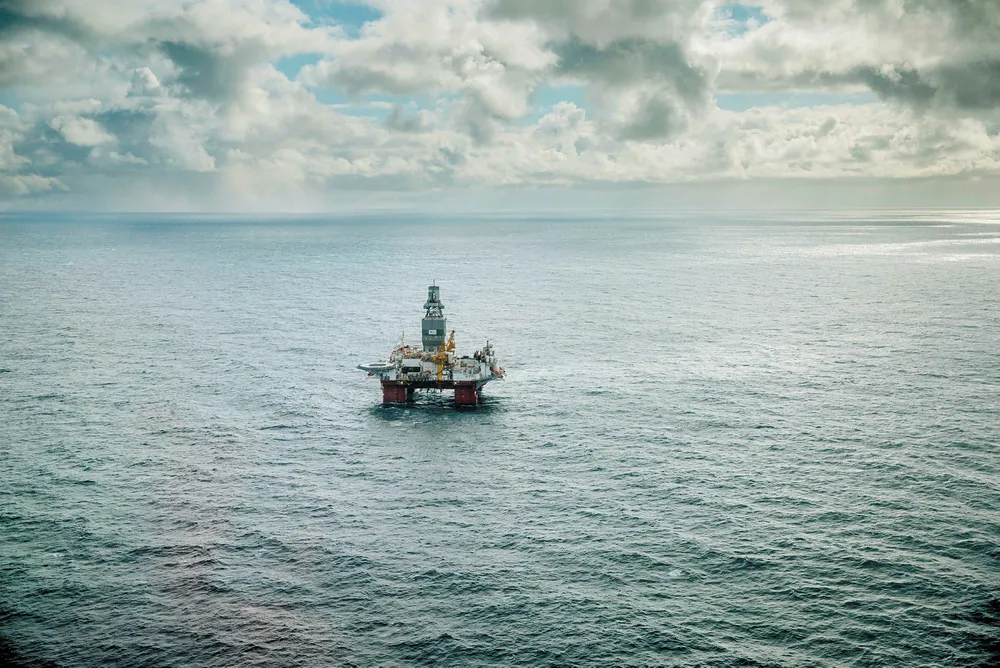 Drilling work: Transocean Enabler, pictured earlier in Barents Sea