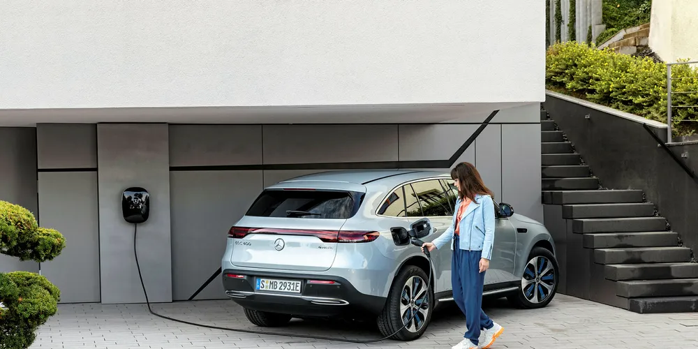 The Mercedes-Benz EQC 400.