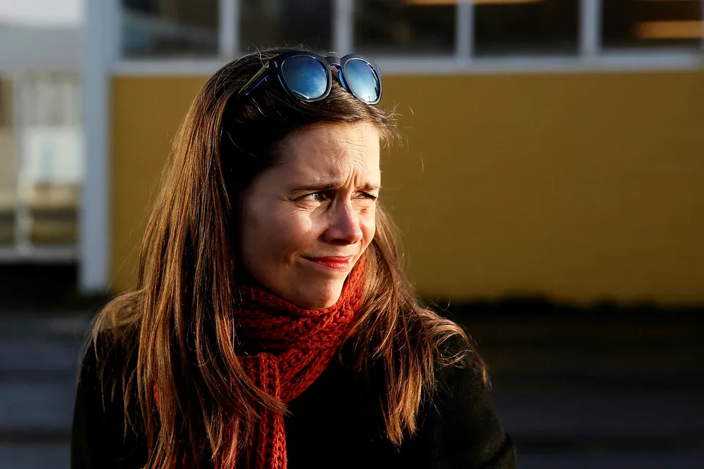 Katrin Jakobsdottir blir ny statsminister på Island. Foto: Brynjar Gunnasrson/AP/NTB Scanpix