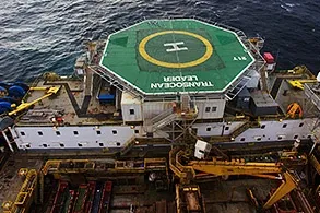 Moving out: Transocean Leader