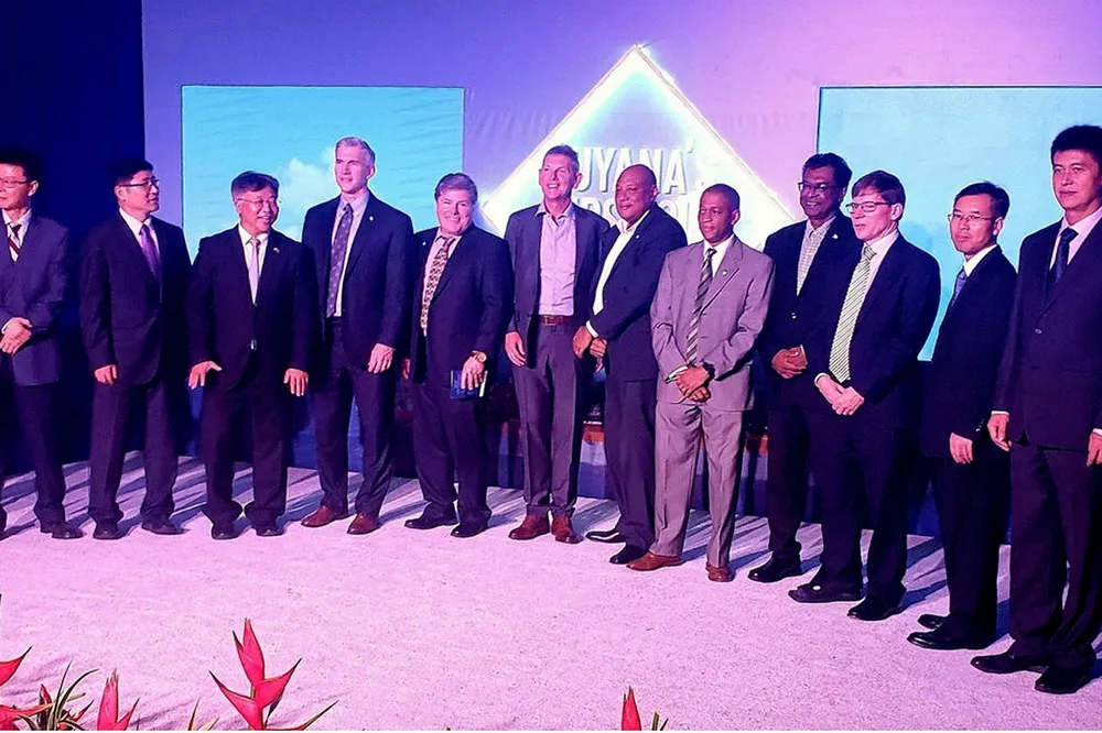 First oil cheer: in Guyana