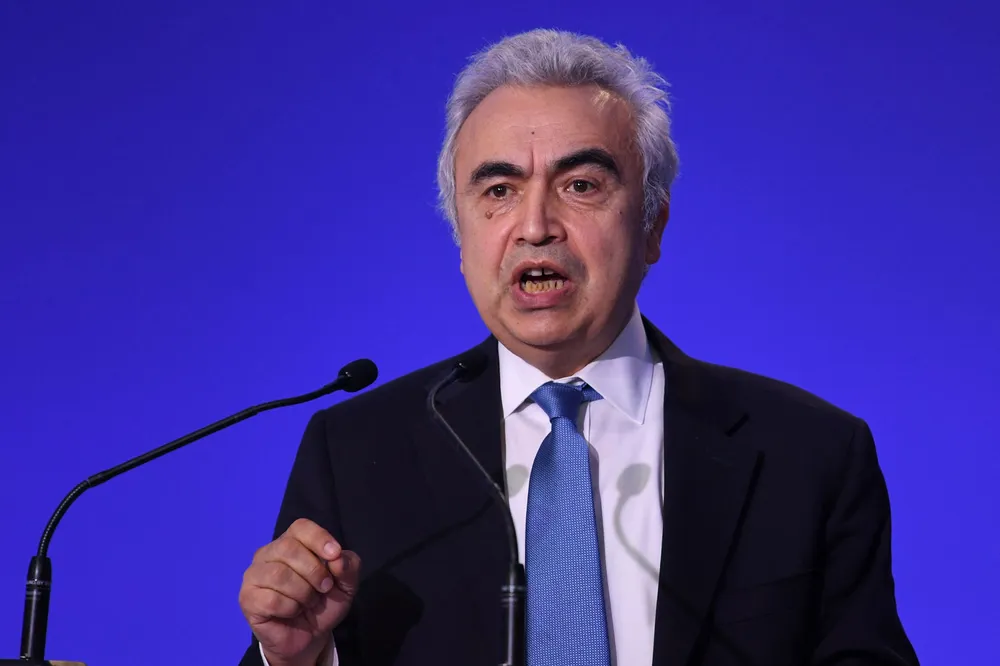 Address: IEA executive director Fatih Birol speaks at the COP26 UN Climate Summit in Glasgow