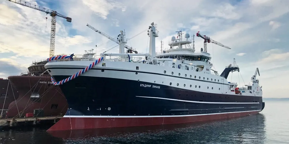 Russian Fishery Company's new pollock surimi supertrawler Vladimir Limanov will go into operation early 2021.