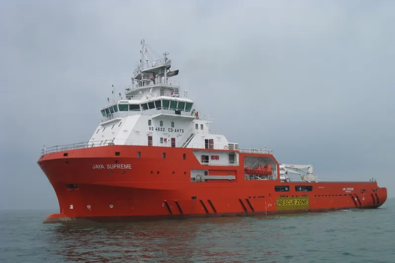 Delivery: the Jaya Supreme AHTS vessel